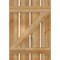 Ekena Millwork Spaced Board-n-Batten Shutters w/Z-Bar, Rough Sawn Western Red Cedar, 23W x 33H, PR RBS06Z23X033RWR - alternate 3